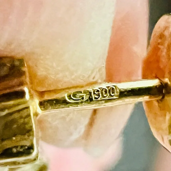 Vintage / Rare G~900 Garnet Earrings ( 21.6 K ) - Picture 4 of 7